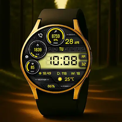 Digital Vors 323 watch face screenshot 5