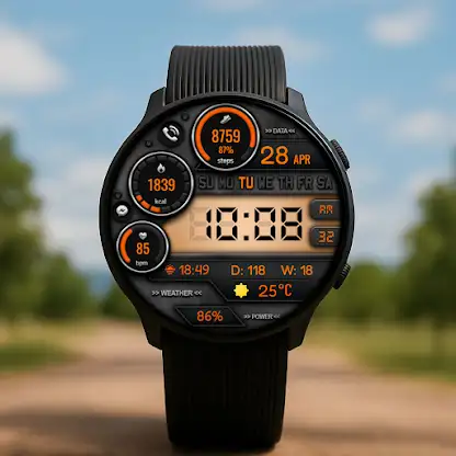 Digital Vors 323 watch face screenshot 4