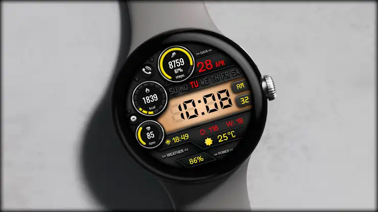 Digital Vors 323 watch face screenshot 1