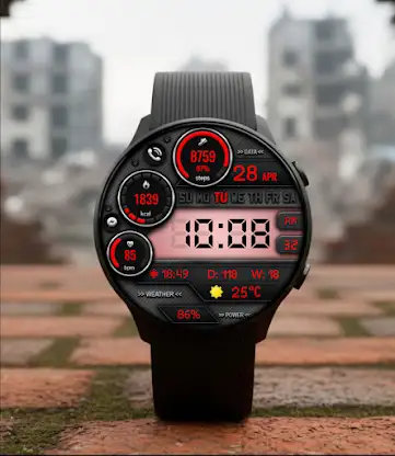 Digital Vors 323 watch face screenshot 3
