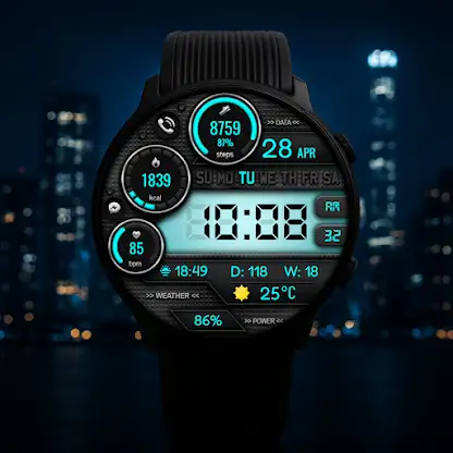 Digital Vors 323 watch face screenshot 7