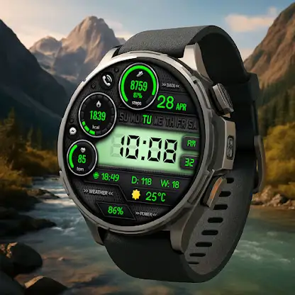 Digital Vors 323 watch face screenshot 6