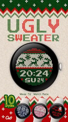 Ugly Sweater Watch Face screenshot 1