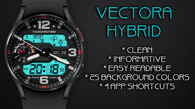 Vectora Hybrid Watch Face screenshot 5