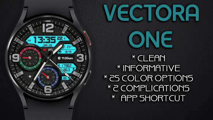 Vectora One Hybrid Watch Face screenshot 5