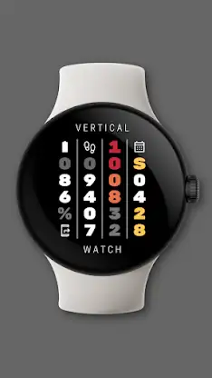 VERTICAL WATCH for Wear OS screenshot 4