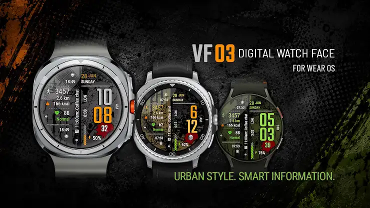 VF03 Digital Watch Face screenshot 1