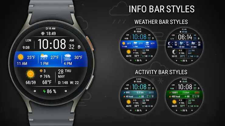 VF03 Weather Inform Watch Face screenshot 3