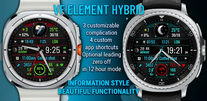 VF Element Hybrid Watch Face — Android app banner