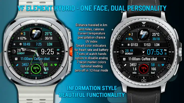VF Element Hybrid Watch Face screenshot 1