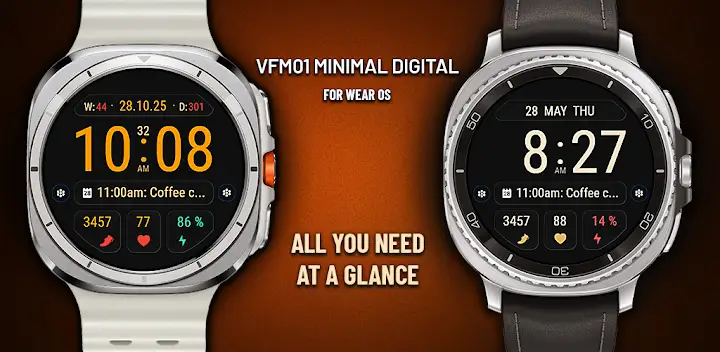 VFM01 Minimal Digital — Android app banner