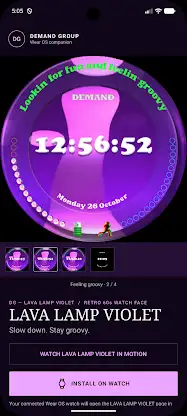 Lava Lamp Retro 60s Watch Face screenshot 3