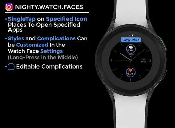 Virtuous Night - watch face screenshot 6