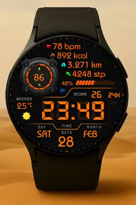 Vortexion Digital Watch Face screenshot 3
