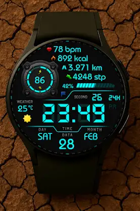 Vortexion Digital Watch Face screenshot 6