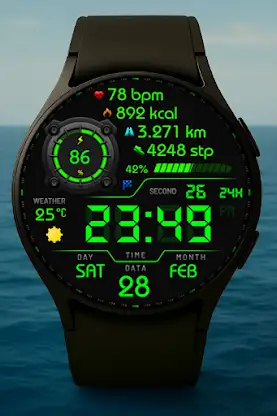Vortexion Digital Watch Face screenshot 5