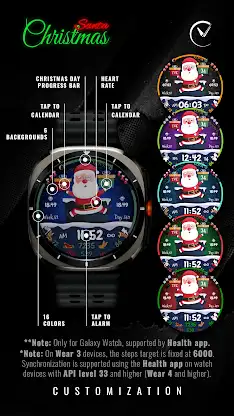 CHRISTMAS SANTA Watch Face screenshot 5