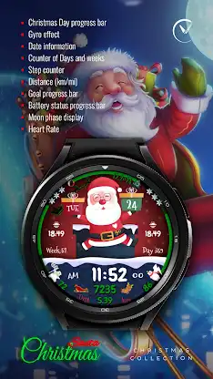 CHRISTMAS SANTA Watch Face screenshot 2