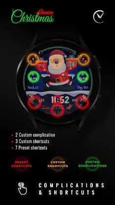 CHRISTMAS SANTA Watch Face screenshot 6
