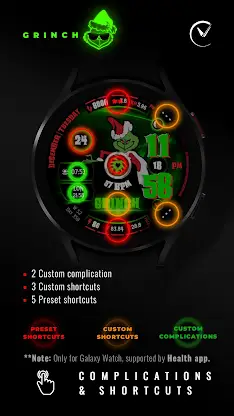GRINCH Christmas Watch Face screenshot 7