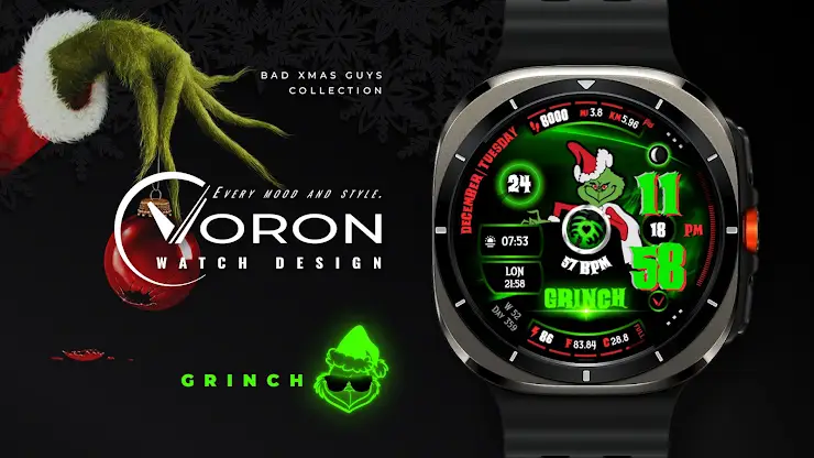 GRINCH Christmas Watch Face screenshot 1