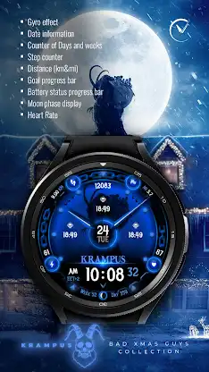 KRAMPUS Christmas Watch Face screenshot 2