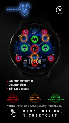 KRAMPUS Christmas Watch Face screenshot 7