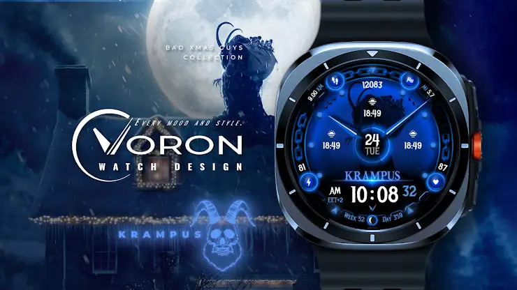 KRAMPUS Christmas Watch Face screenshot 1
