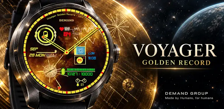 Voyager Analog Watch Face — Android app banner