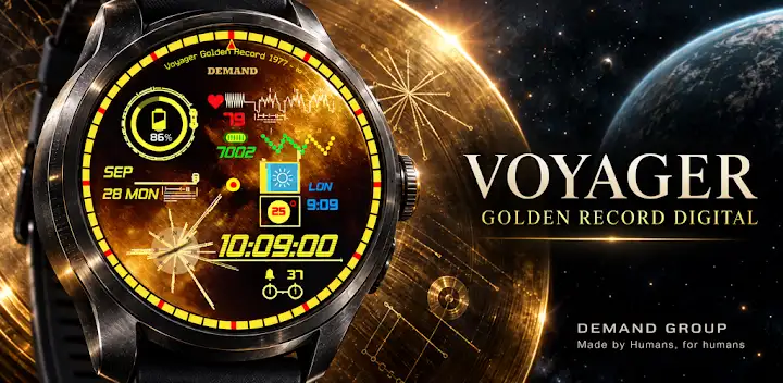Voyager Digital Watch Face — Android app banner