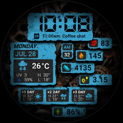 Watch face CNW-39 screenshot 8