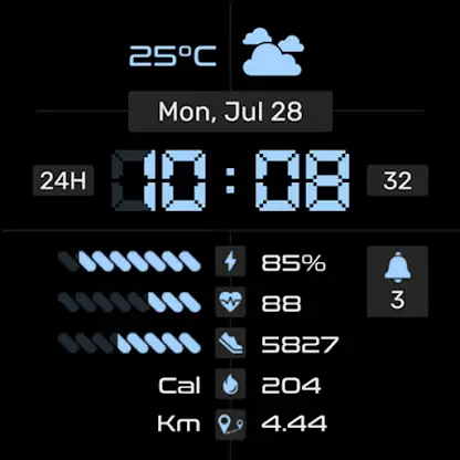 Watch face CNW-44 screenshot 8