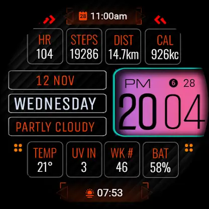 Watch Face WF163 screenshot 3