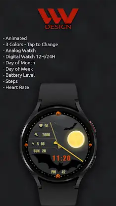 Halloween  Animated Watch Face screenshot 2