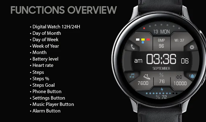W-Design WOS015 - Watch Face screenshot 2