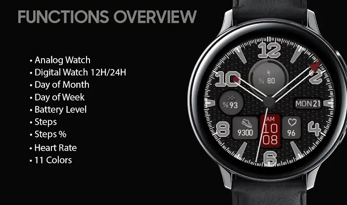 W-Design WOS024 - Watch Face screenshot 2