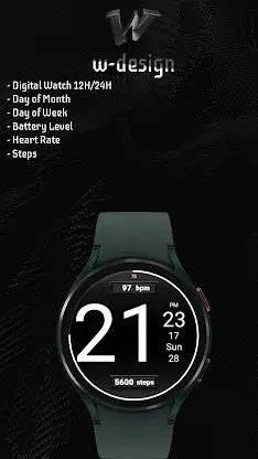 W-Design WOS028 - Watch Face screenshot 2