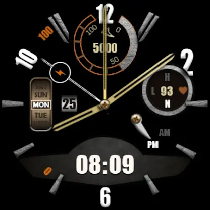W-Design WOS035 Watch Face screenshot 3