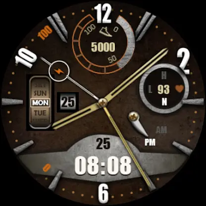 W-Design WOS035 Watch Face screenshot 2