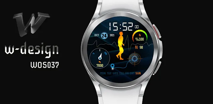 W-Design WOS037 Watch Face — Android app banner