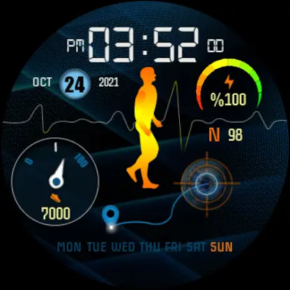 W-Design WOS037 Watch Face screenshot 2