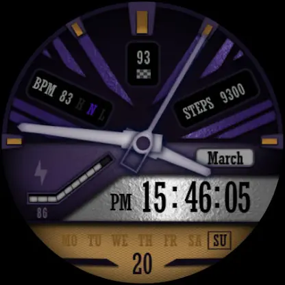 W-Design WOS074 - Watch Face screenshot 2