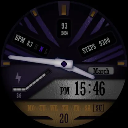 W-Design WOS074 - Watch Face screenshot 3