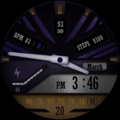 W-Design WOS074 - Watch Face screenshot 4