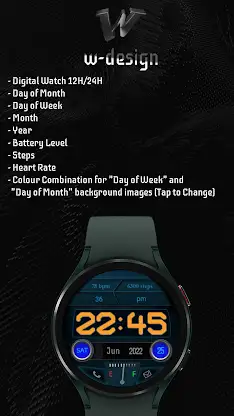 W-Design WOS089 - Watch Face screenshot 2