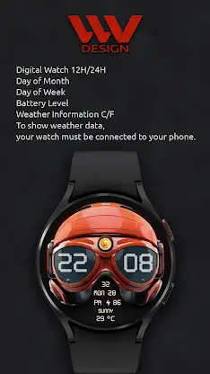W-Design WOS145 - Watch Face screenshot 2