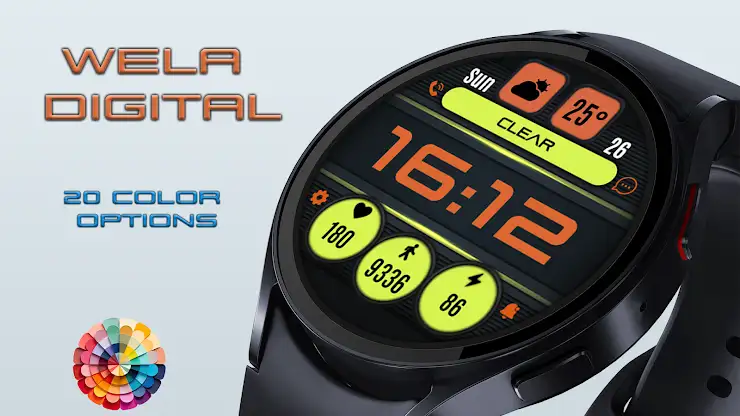 Wela Digital Watch Face screenshot 3