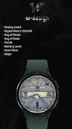 W-Design WOS029 - Watch Face screenshot 2