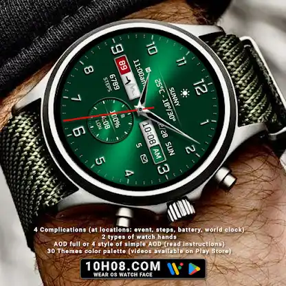 Watch face 10h08.com #100 screenshot 4