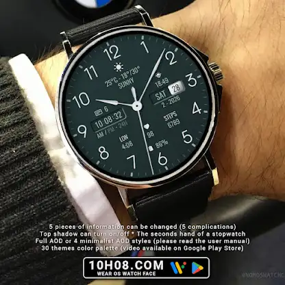 Watch face 10h08.com #132 screenshot 3